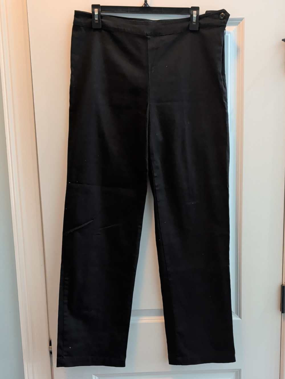 Basic Editions Black Pants with Blue Brand Label